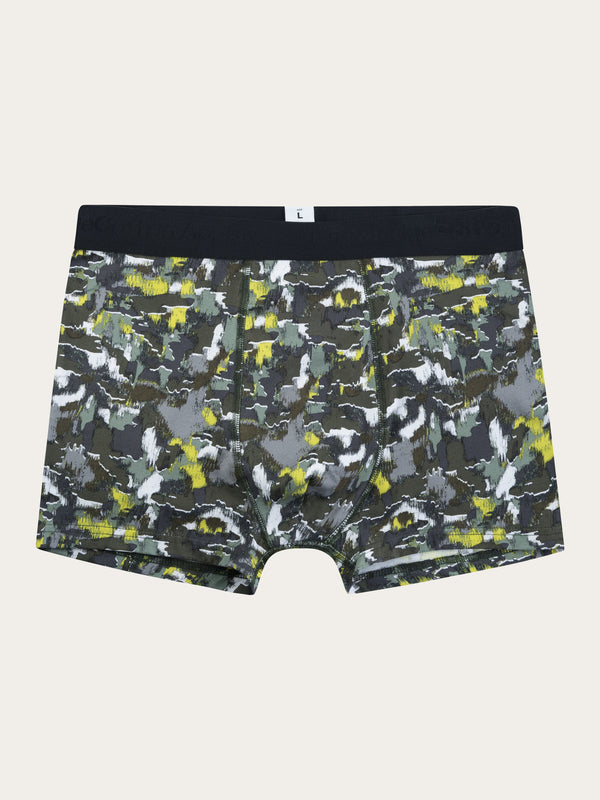 KnowledgeCotton Apparel - MEN 2 pack AOP printed underwear Underwears 9923 Green AOP