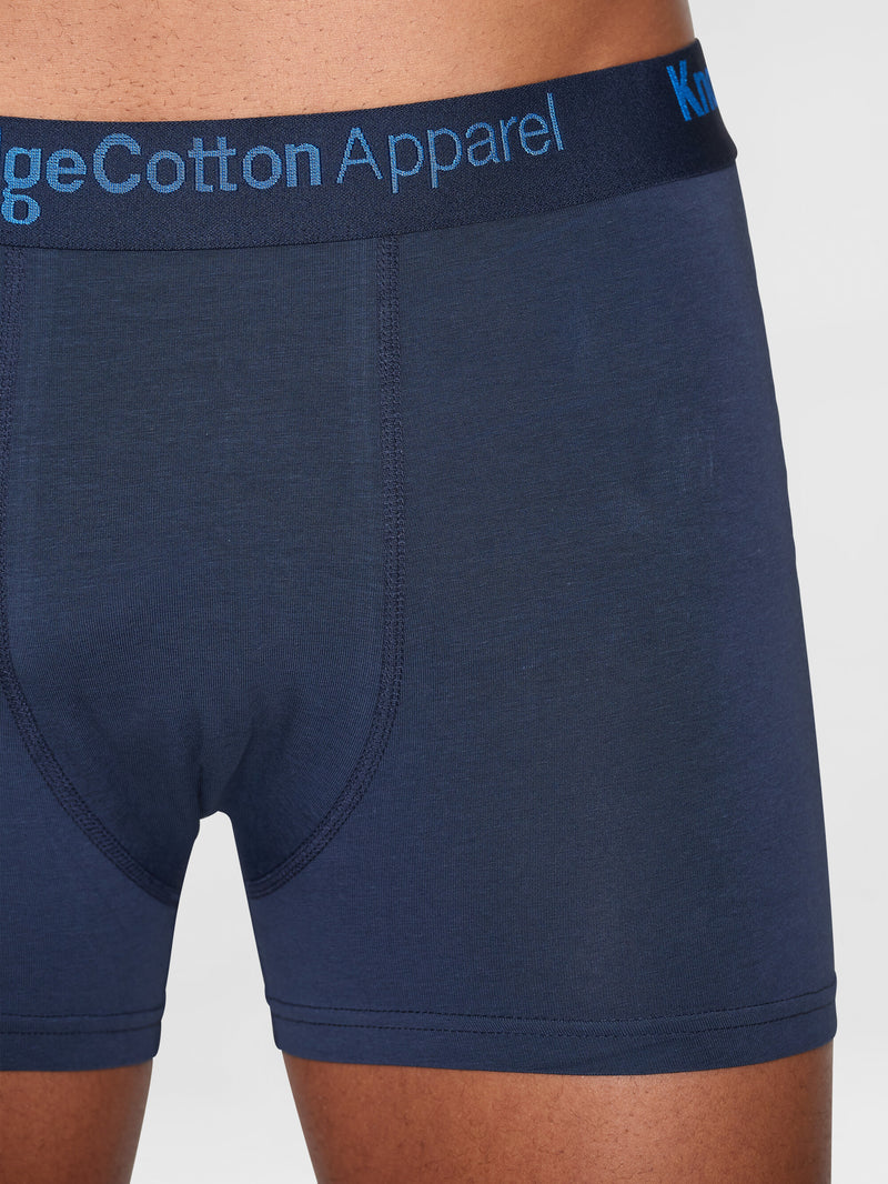 KnowledgeCotton Apparel - MEN 2 pack underwear - GOTS/Vegan Underwears 1001 Total Eclipse