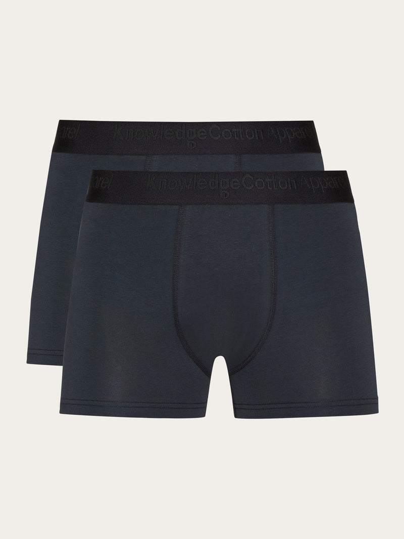 KnowledgeCotton Apparel - MEN 2 pack underwear - GOTS/Vegan Underwears 1300 Black Jet