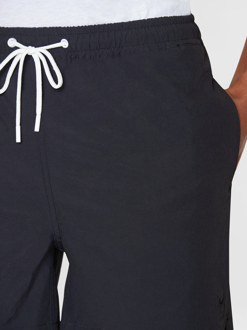 KnowledgeCotton Apparel - MEN BAY stretch swimshorts Swimshorts 1300 Black Jet