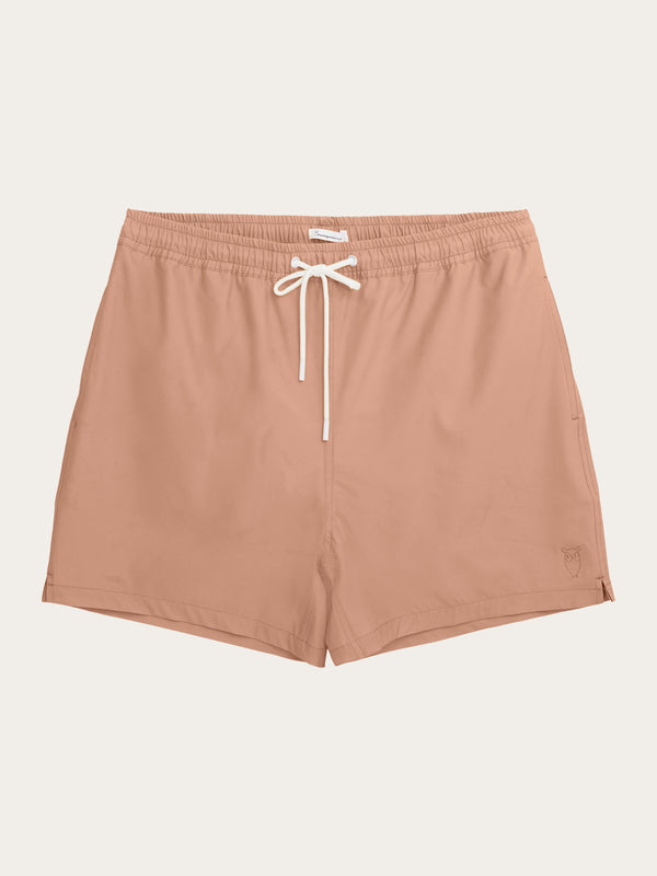 KnowledgeCotton Apparel - MEN BAY stretch swimshorts Swimshorts 1437 Chocolate Malt