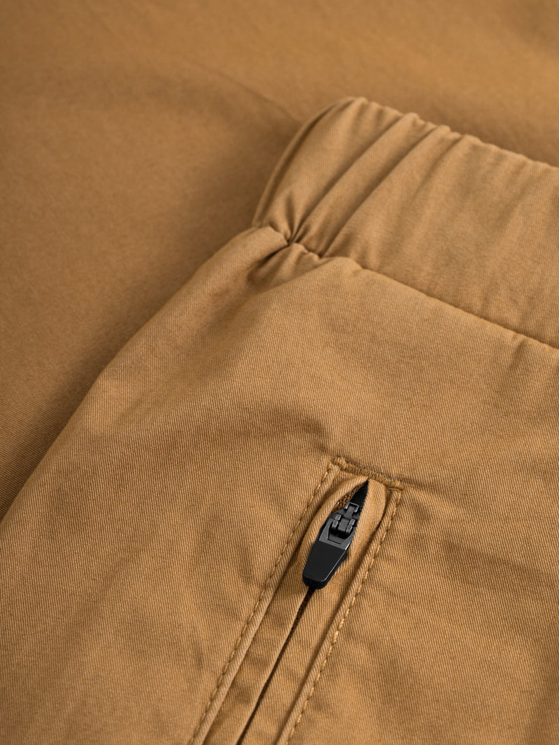 KnowledgeCotton Apparel - MEN BIRCH hybrid twill belt cargo pants Pants 1366 Brown Sugar