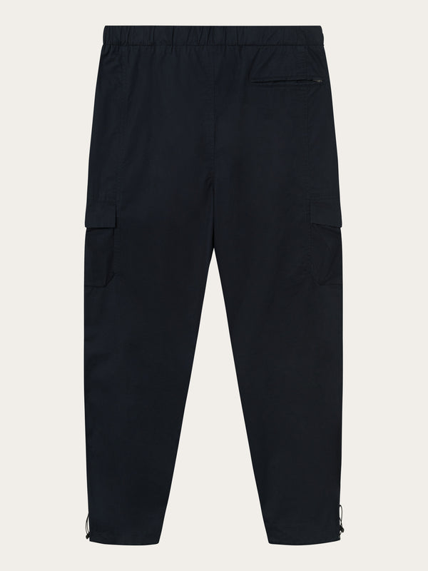 KnowledgeCotton Apparel - MEN BIRCH hybrid twill belt cargo pants Pants 1412 Night Sky