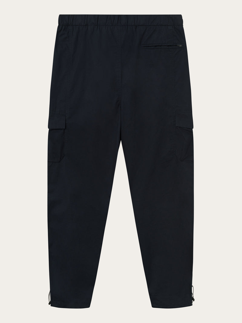 KnowledgeCotton Apparel - MEN BIRCH hybrid twill belt cargo pants Pants 1412 Night Sky