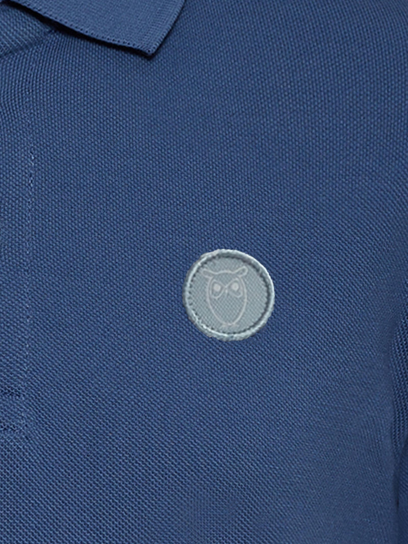 KnowledgeCotton Apparel - YOUNG Basic badge polo - GOTS/Vegan Polos 1432 Moonlight Blue