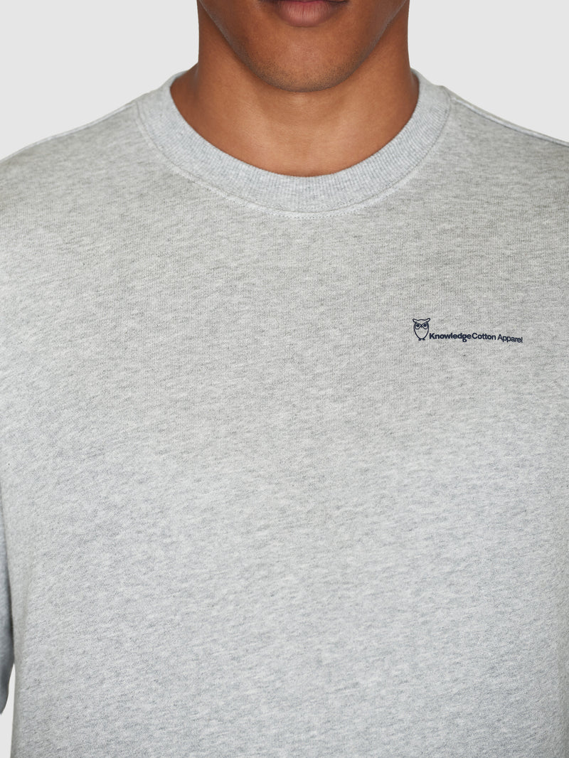 KnowledgeCotton Apparel - MEN Basic knowledgecotton sweat Sweats 1012 Grey Melange