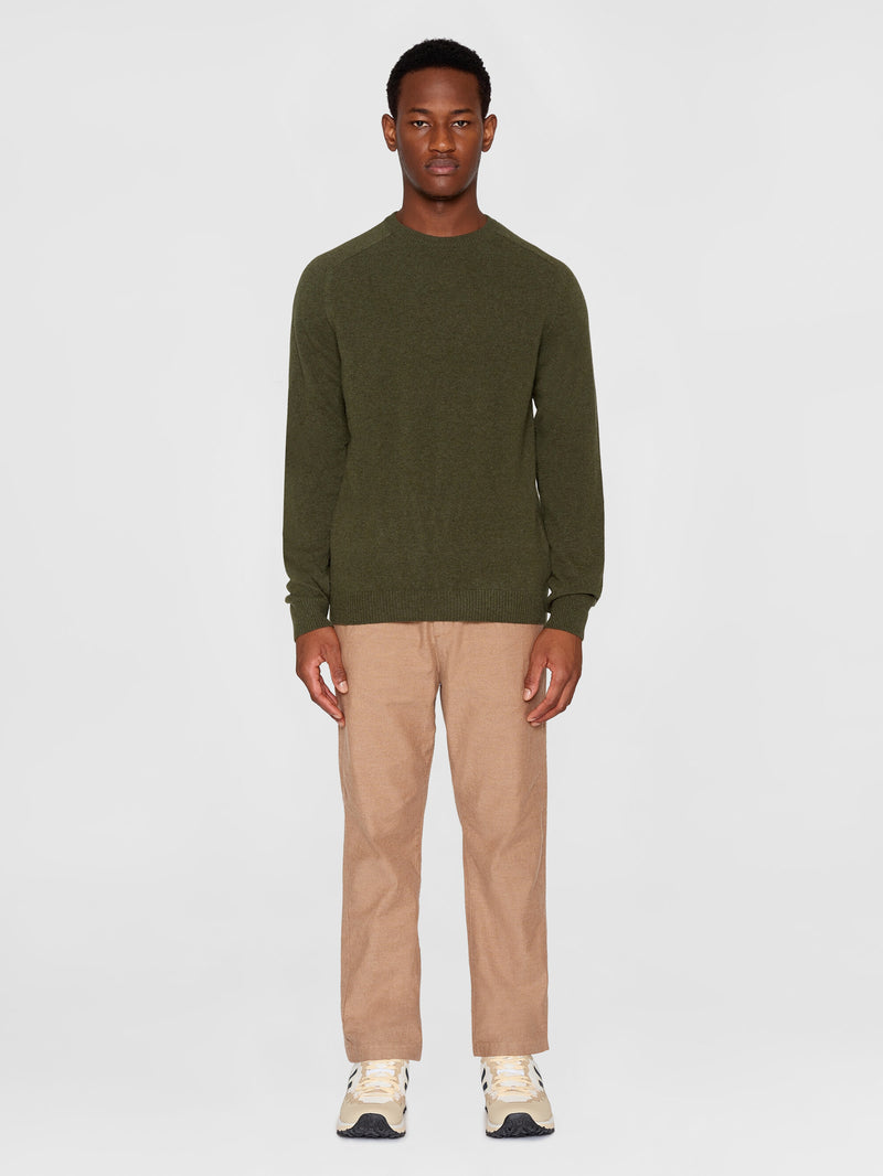 KnowledgeCotton Apparel - MEN Basic o-neck knit Knits 1090 Forrest Night