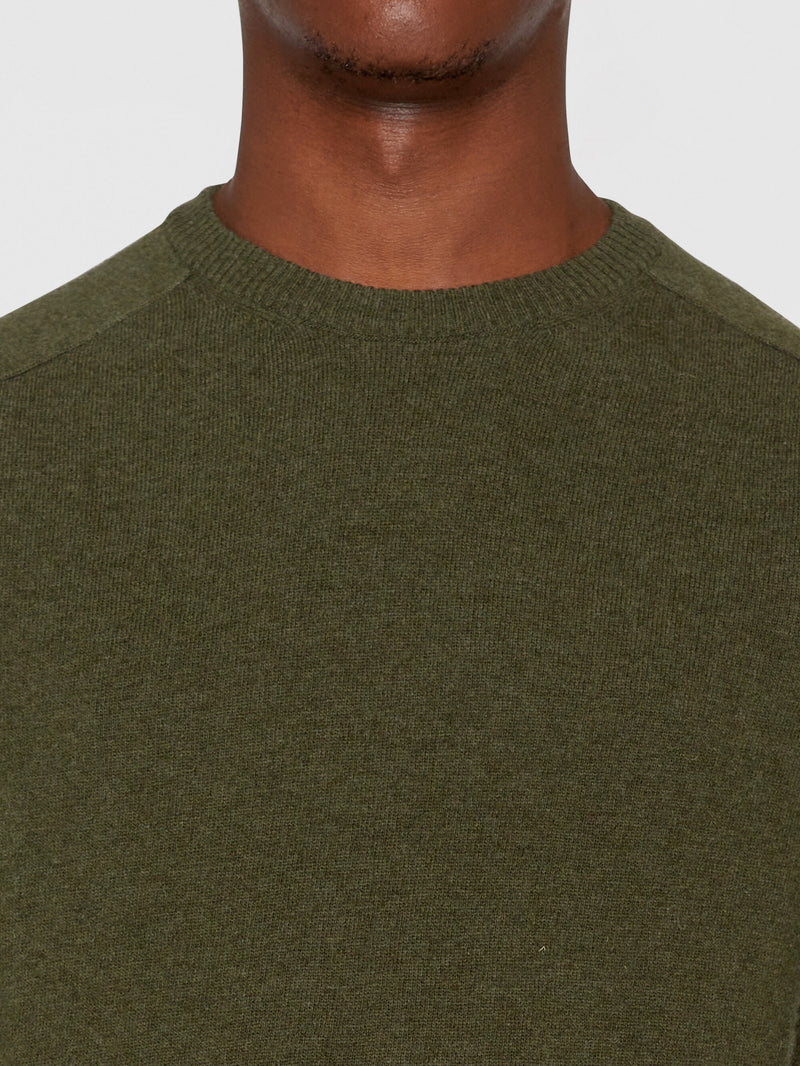 KnowledgeCotton Apparel - MEN Basic o-neck knit Knits 1090 Forrest Night