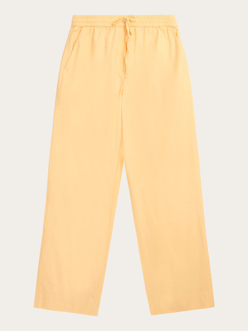 KnowledgeCotton Apparel - WMN CHLOE barrel high-rise poplin elastic waistband pants Pants 1352 Impala