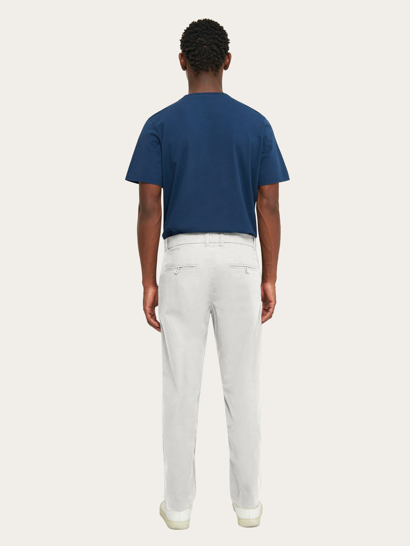 KnowledgeCotton Apparel - MEN CHUCK regular chino poplin pant Pants 1334 Snow White