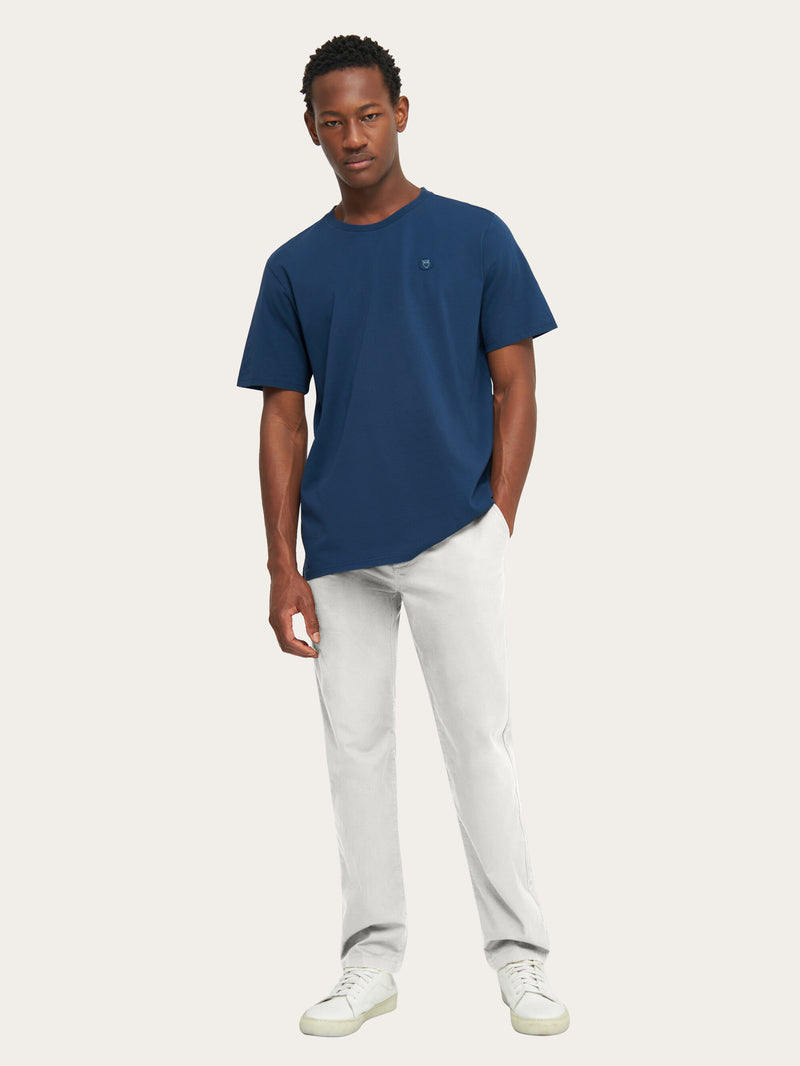 KnowledgeCotton Apparel - MEN CHUCK regular chino poplin pant Pants 1334 Snow White