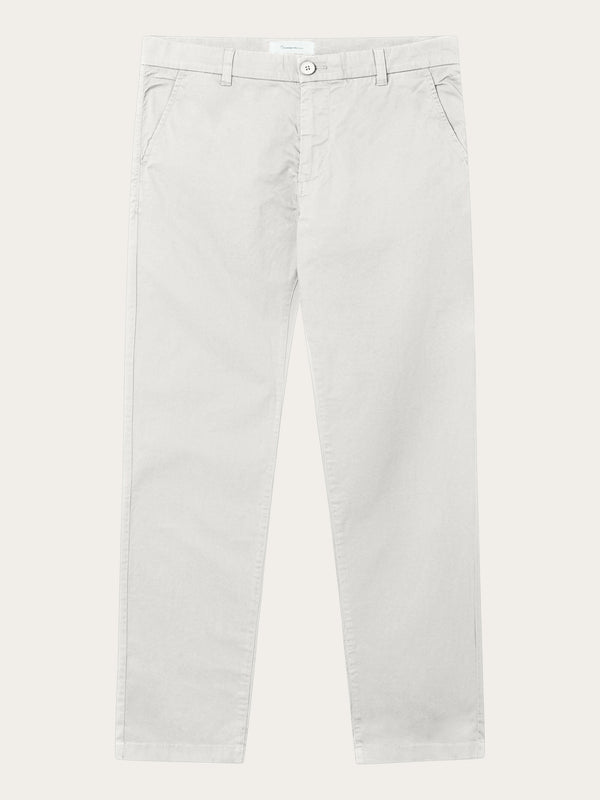 KnowledgeCotton Apparel - MEN CHUCK regular chino poplin pant Pants 1334 Snow White