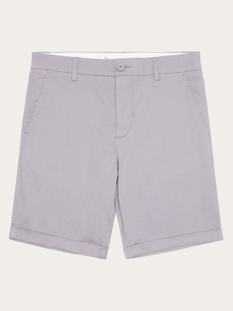 KnowledgeCotton Apparel - MEN CHUCK regular chino poplin shorts Shorts 1227 Alloy