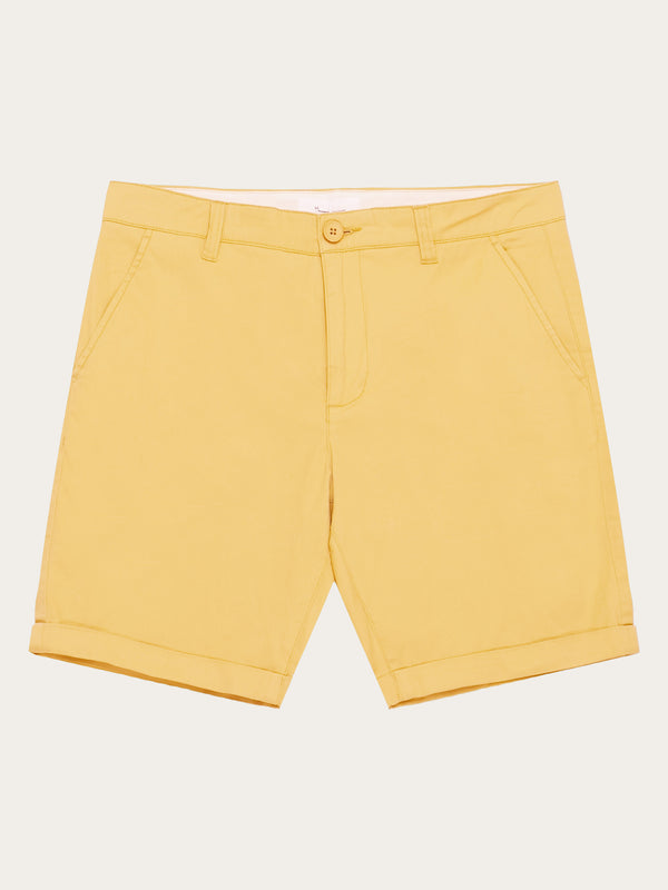 KnowledgeCotton Apparel - MEN CHUCK regular chino poplin shorts Shorts 1475 Olivenite