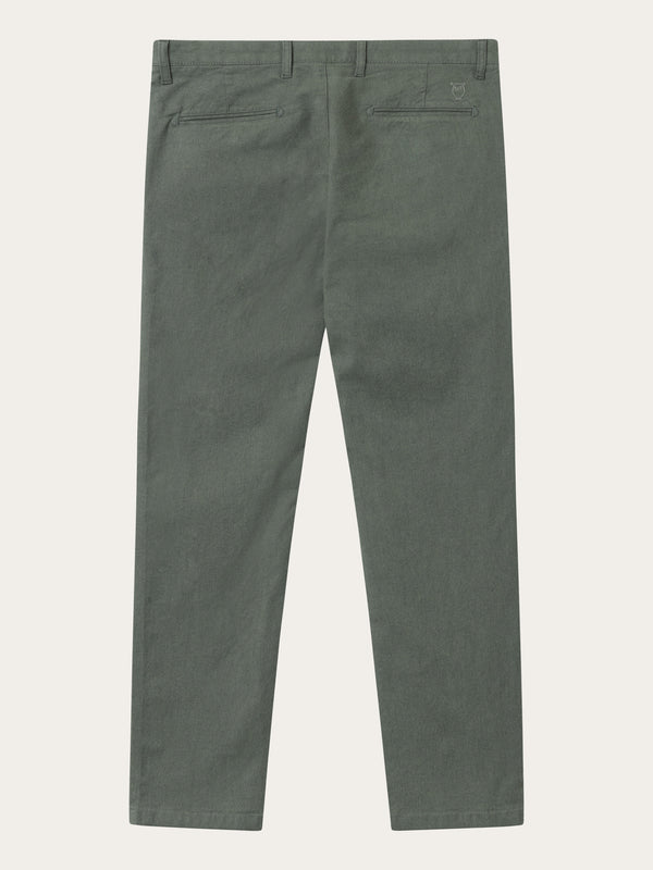 KnowledgeCotton Apparel - MEN CHUCK regular flannel chino pants Pants 1090 Forrest Night