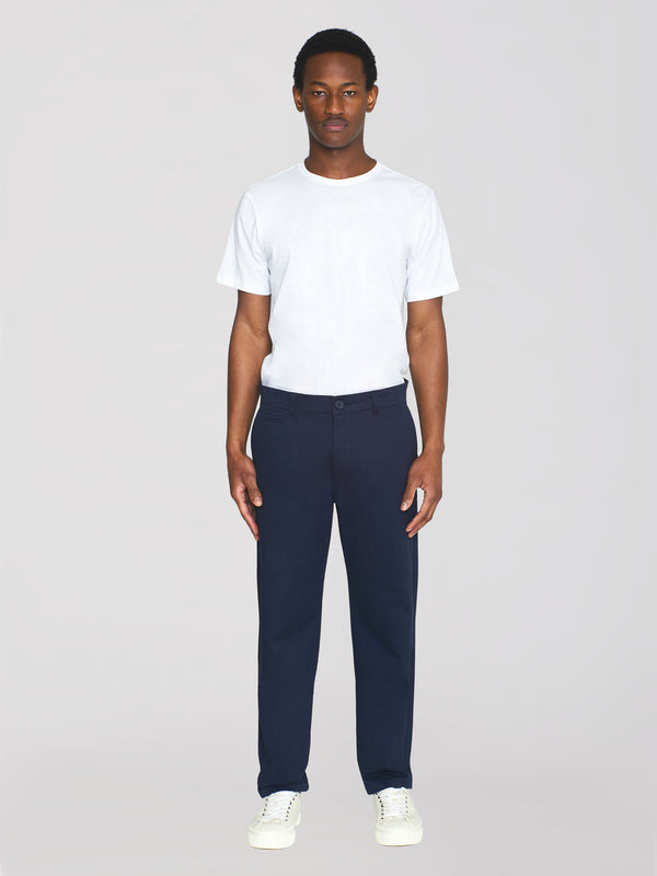 KnowledgeCotton Apparel - MEN CHUCK regular twill chino pants Pants 1001 Total Eclipse