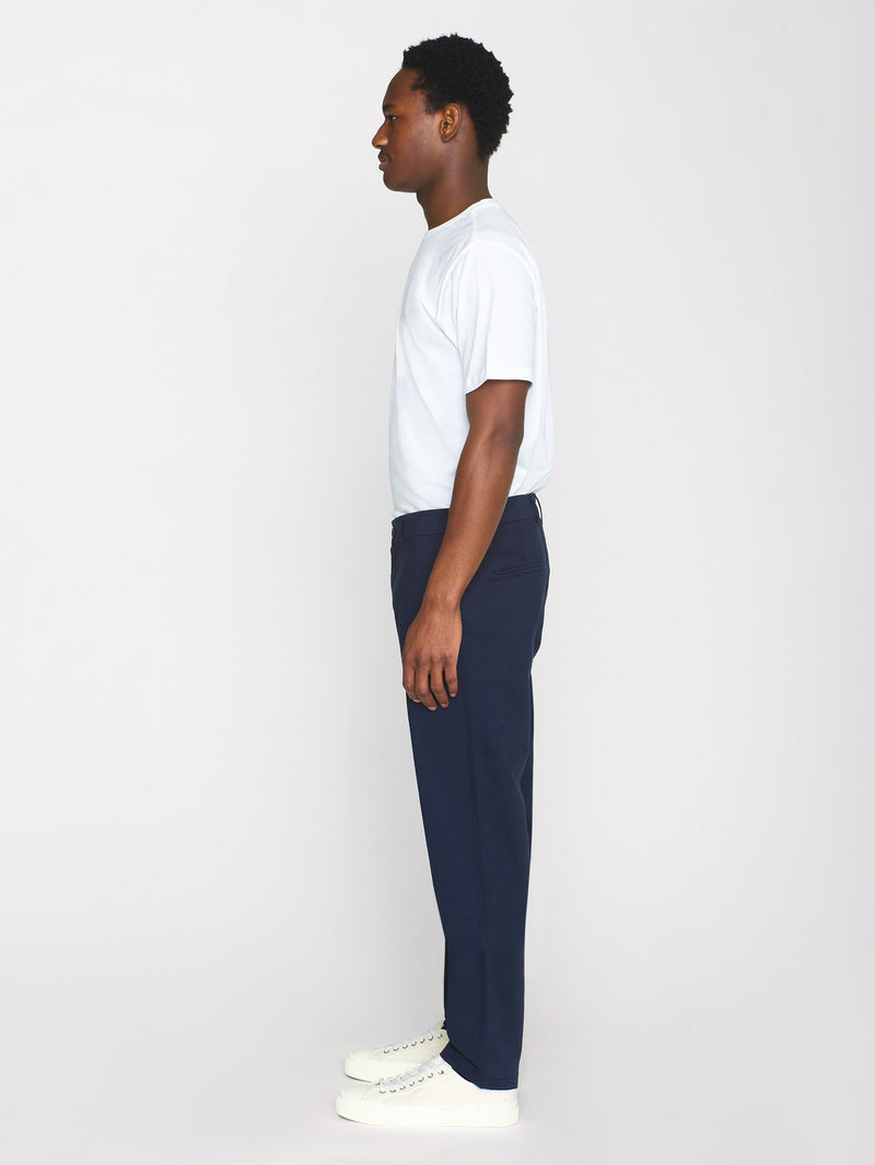 KnowledgeCotton Apparel - MEN CHUCK regular twill chino pants Pants 1001 Total Eclipse