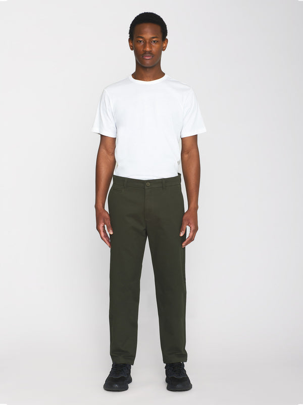 KnowledgeCotton Apparel - MEN CHUCK regular twill chino pants Pants 1090 Forrest Night