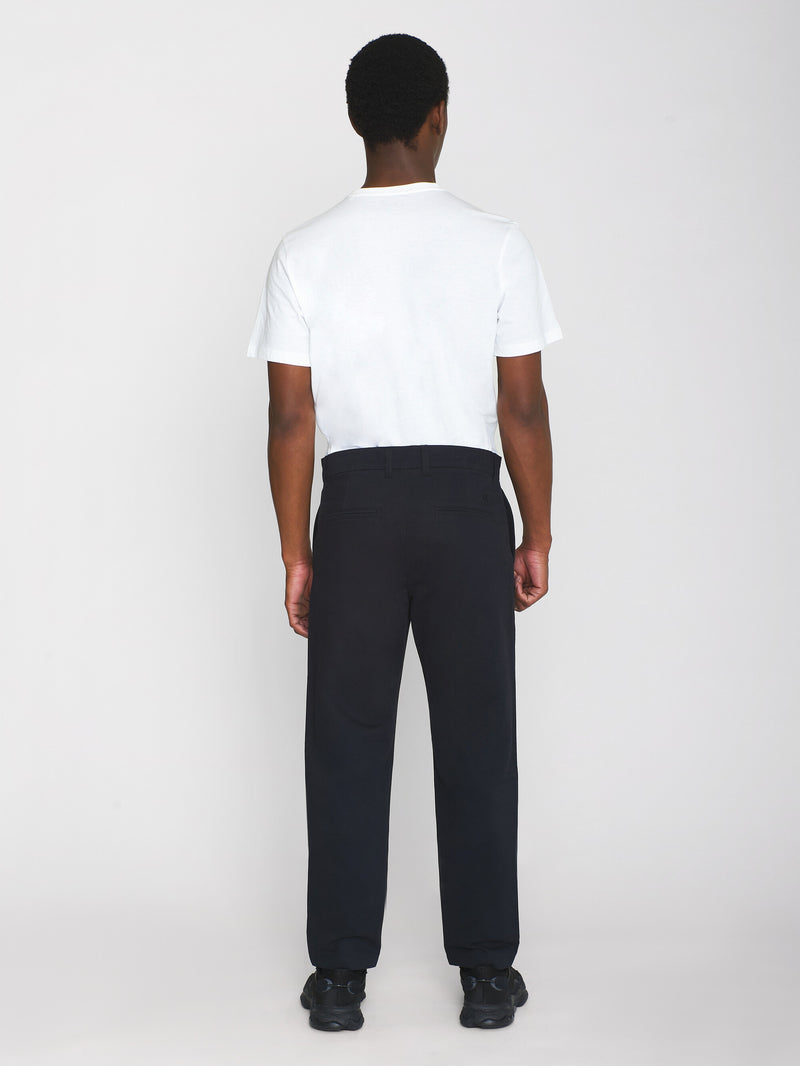 KnowledgeCotton Apparel - MEN CHUCK regular twill chino pants Pants 1300 Black Jet