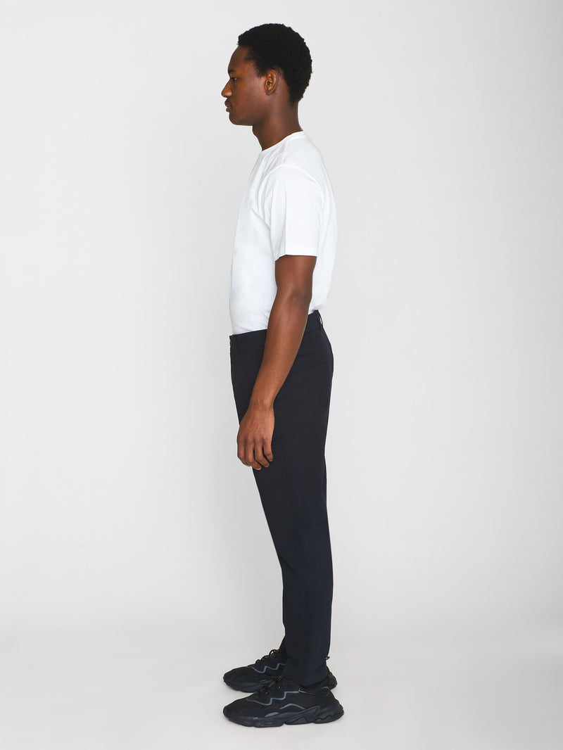 KnowledgeCotton Apparel - MEN CHUCK regular twill chino pants Pants 1300 Black Jet