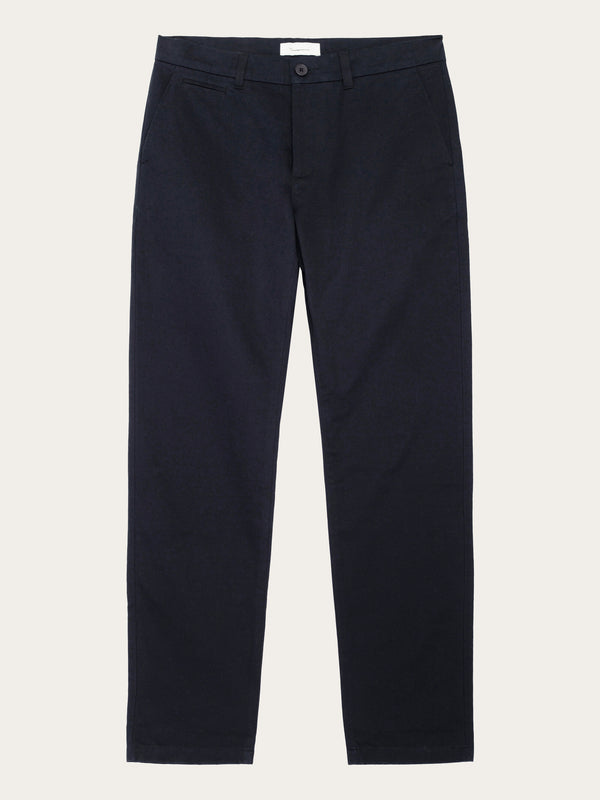 KnowledgeCotton Apparel - MEN CHUCK regular twill chino pants Pants 1300 Black Jet