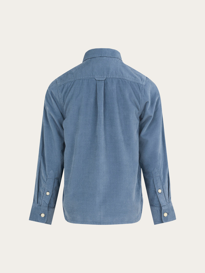 KnowledgeCotton Apparel - YOUNG Corduroy shirt Shirts 1361 China Blue