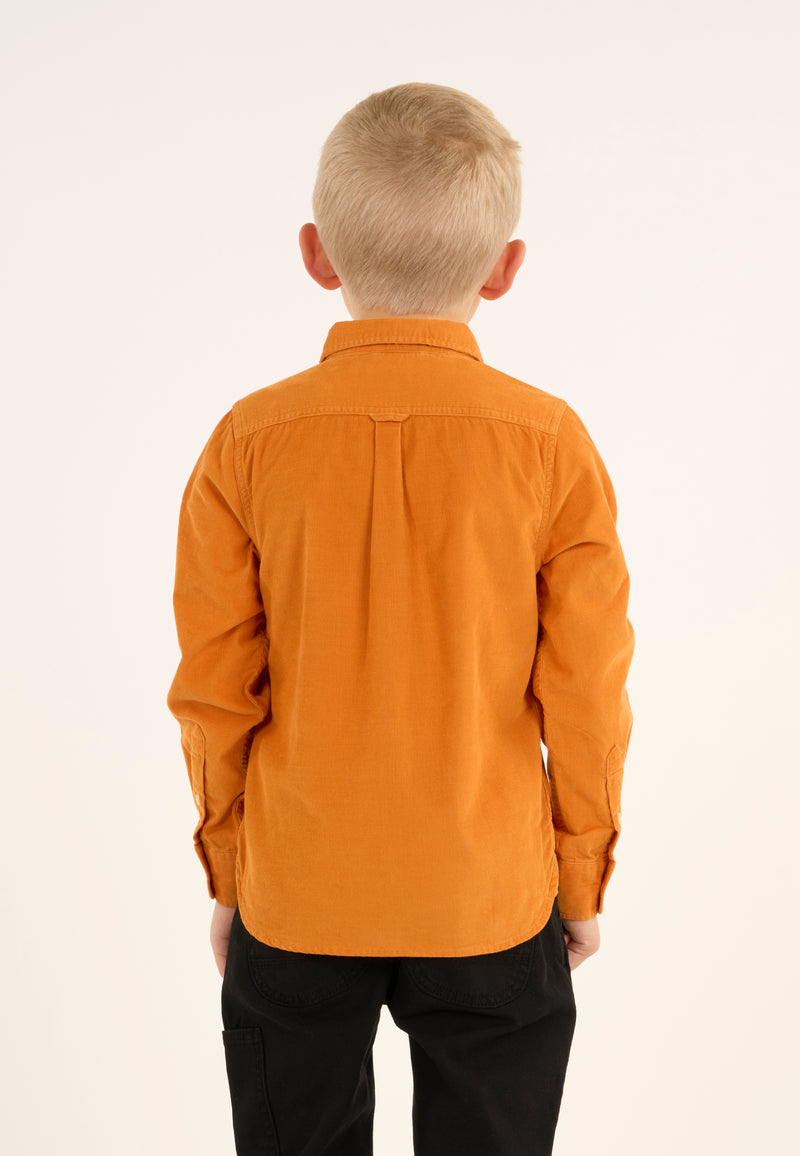 KnowledgeCotton Apparel - YOUNG Corduroy shirt Shirts 1365 Desert Sun