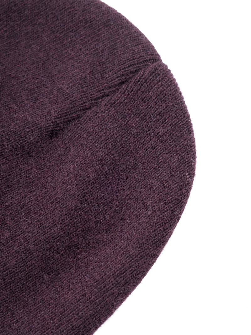 KnowledgeCotton Apparel - UNI Dubbellager ullbeanie Hats 1404 Deep Mahogany