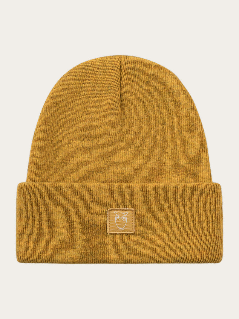 KnowledgeCotton Apparel - UNI Dubbellager ullbeanie Hats 1413 Tinsel