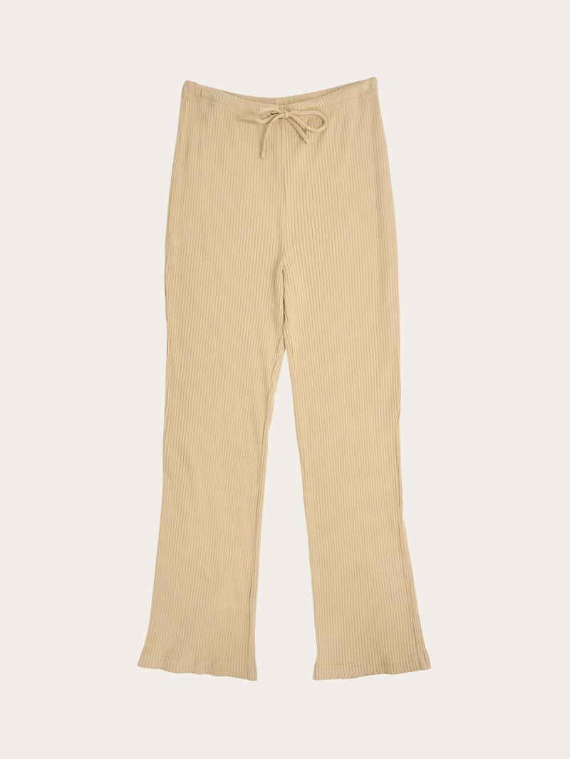 KnowledgeCotton Apparel - WMN Flared Lenzing™ pants Pants 1347 Safari