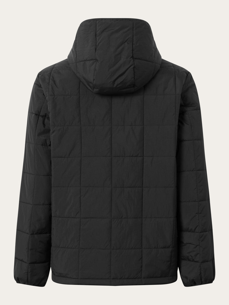 KnowledgeCotton Apparel - MEN GO ANYWEAR™ quilted padded jacket Jackets 1300 Black Jet