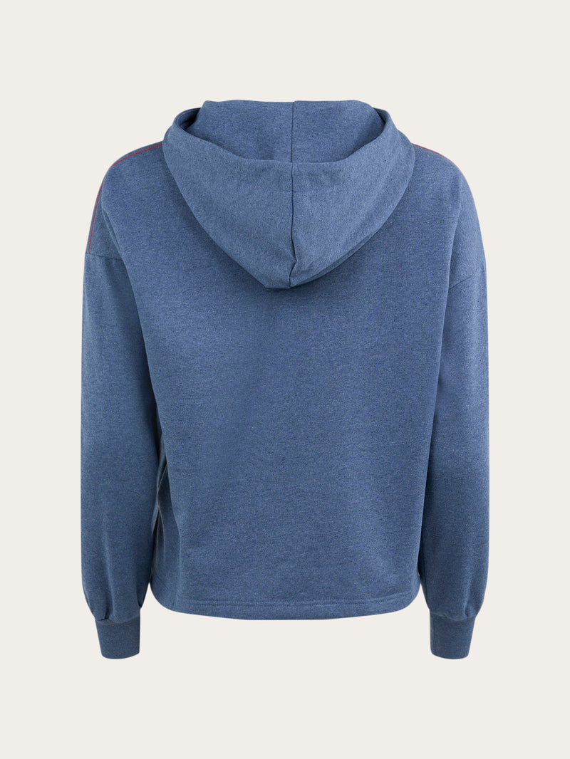 KnowledgeCotton Apparel - WMN Hoodie REBORN™ Sweats 1361 China Blue