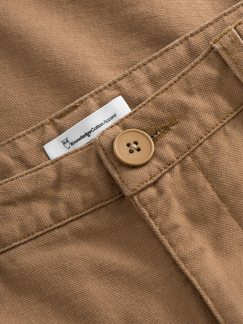 KnowledgeCotton Apparel - WMN IRIS mom mid-rise chino Pants 1366 Brown Sugar