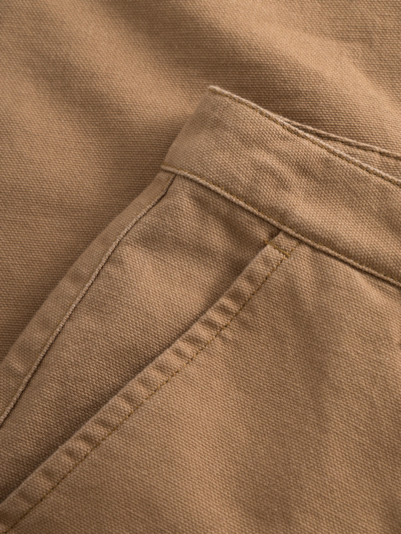 KnowledgeCotton Apparel - WMN IRIS mom mid-rise chino Pants 1366 Brown Sugar