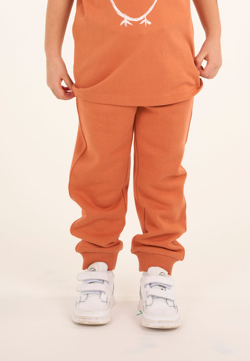 KnowledgeCotton Apparel - YOUNG Jog pant Pants 1367 Autumn Leaf