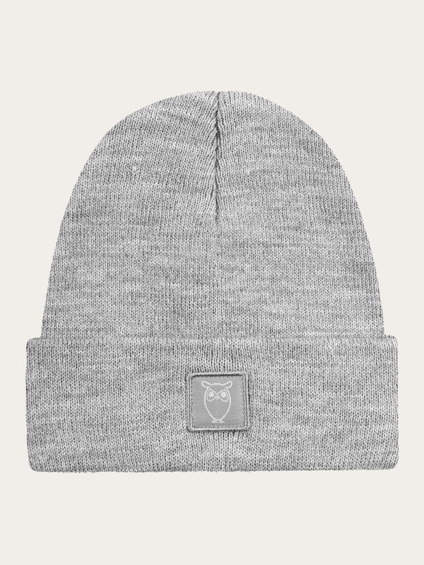 KnowledgeCotton Apparel - YOUNG Kids Wool beanie Hats 1012 Grey Melange