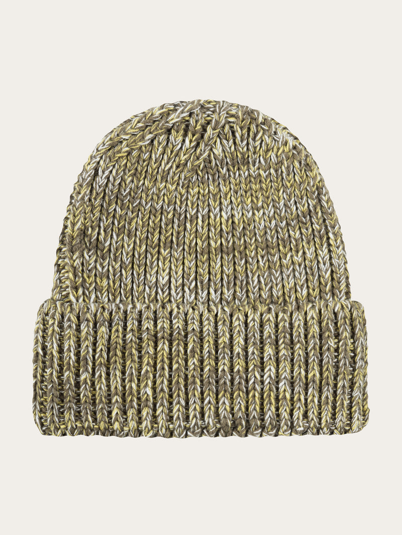 KnowledgeCotton Apparel - MEN Knitted rib hat Hats 9924 Yellow