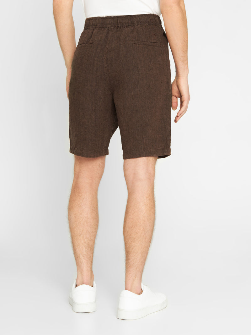 KnowledgeCotton Apparel - MEN Loose Linen shorts Shorts 1388 Cub