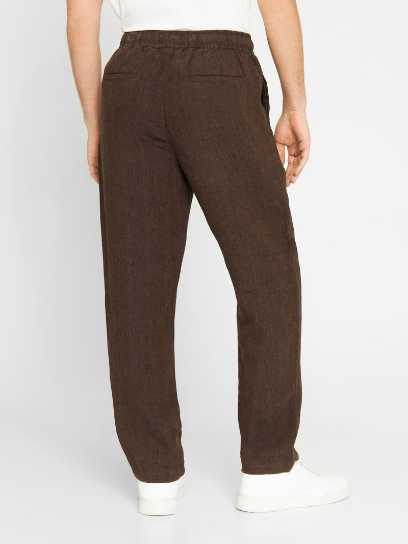 KnowledgeCotton Apparel - MEN Loose linen pant Pants 1388 Cub