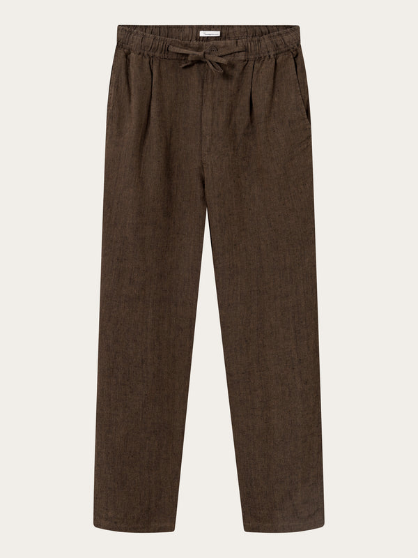 KnowledgeCotton Apparel - MEN Loose linen pant Pants 1388 Cub