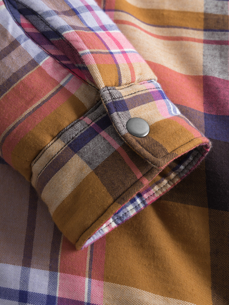 KnowledgeCotton Apparel - WMN Oversize check overshirt Overshirts 7032 Multi check