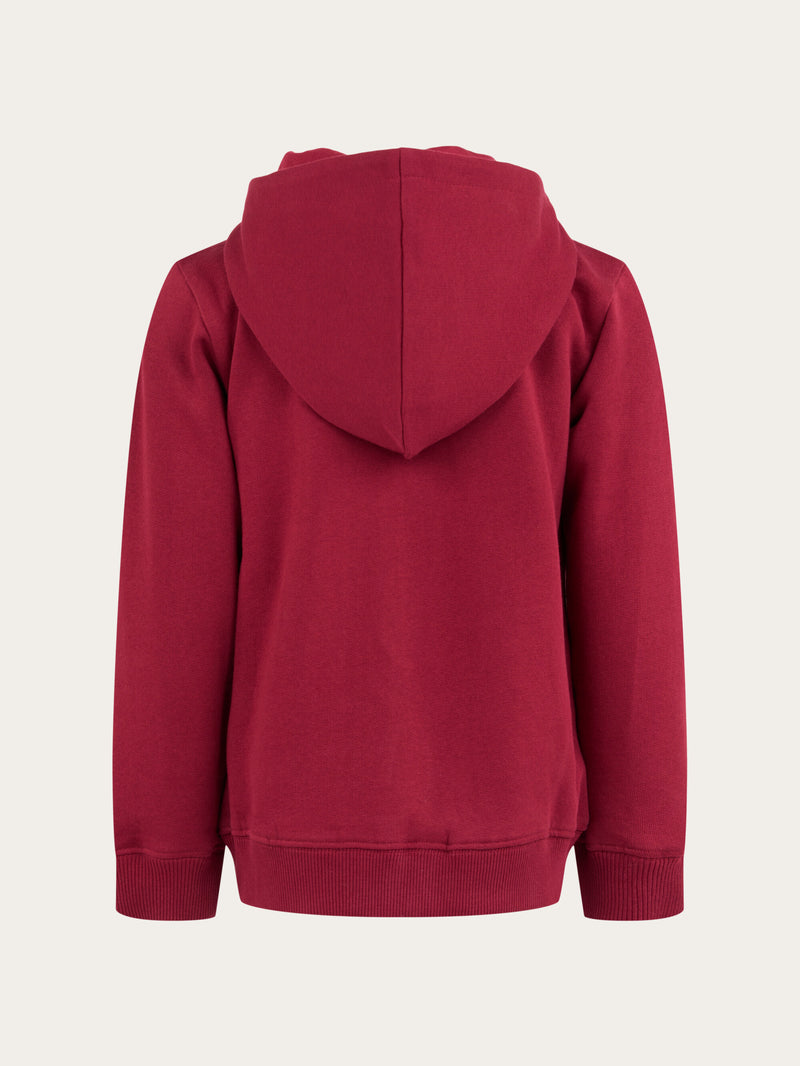 KnowledgeCotton Apparel - YOUNG Owl sweat hood Sweats 1364 Rhubarb