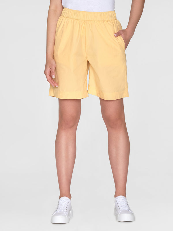 KnowledgeCotton Apparel - WMN Poplin bermuda shorts Shorts 1352 Impala