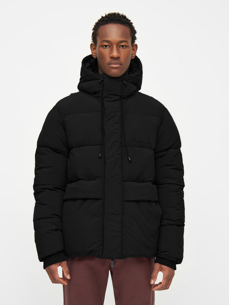 KnowledgeCotton Apparel - MEN Puffer jacket Jackets 1300 Black Jet