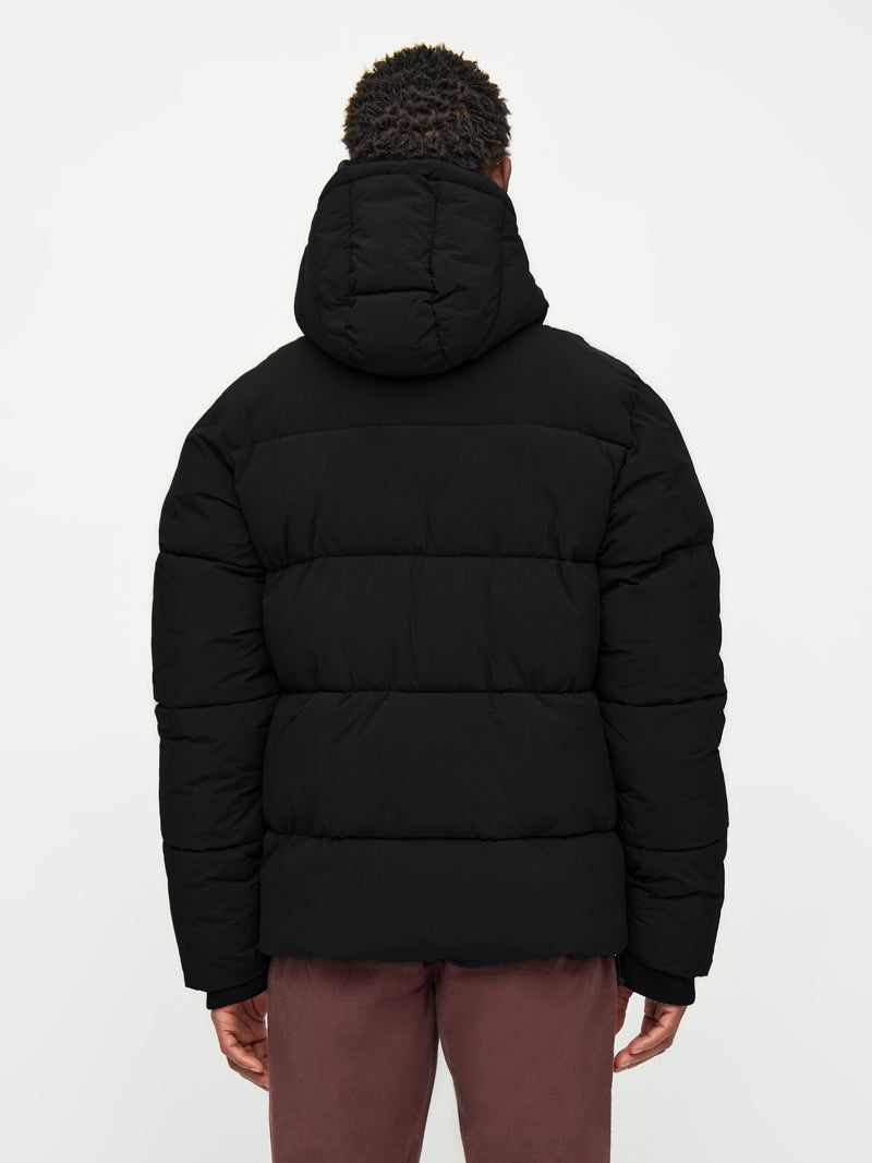 KnowledgeCotton Apparel - MEN Puffer jacket Jackets 1300 Black Jet