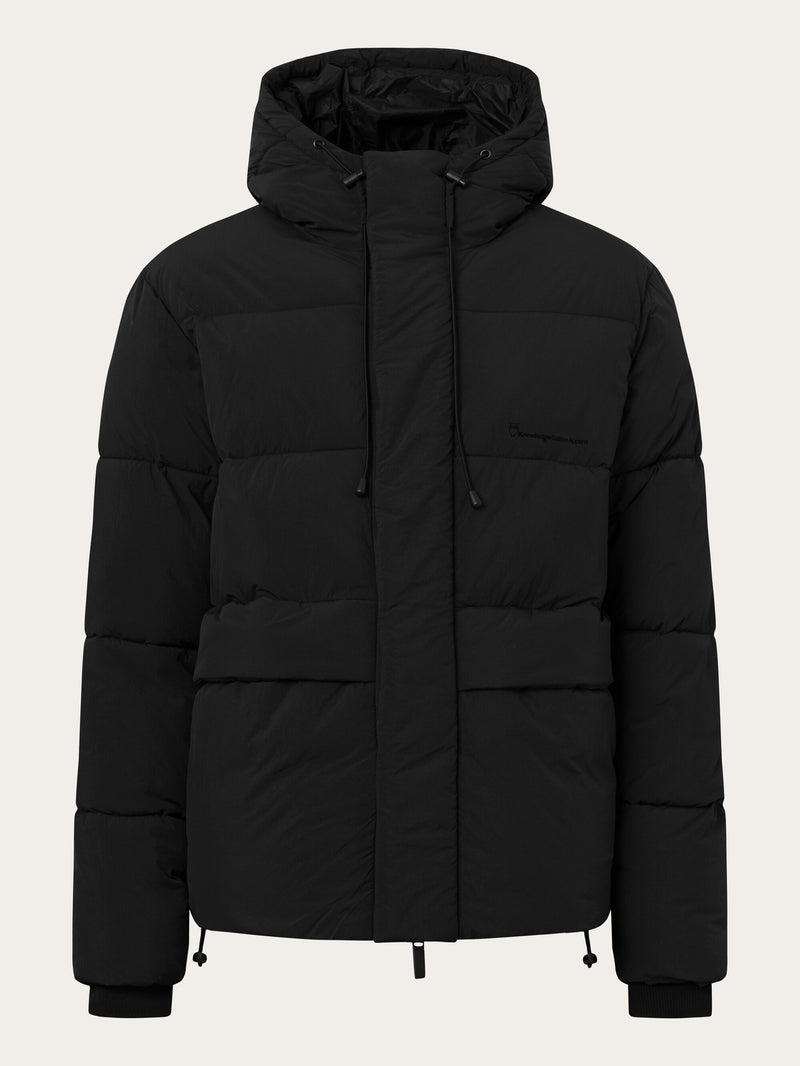 KnowledgeCotton Apparel - MEN Puffer jacket Jackets 1300 Black Jet