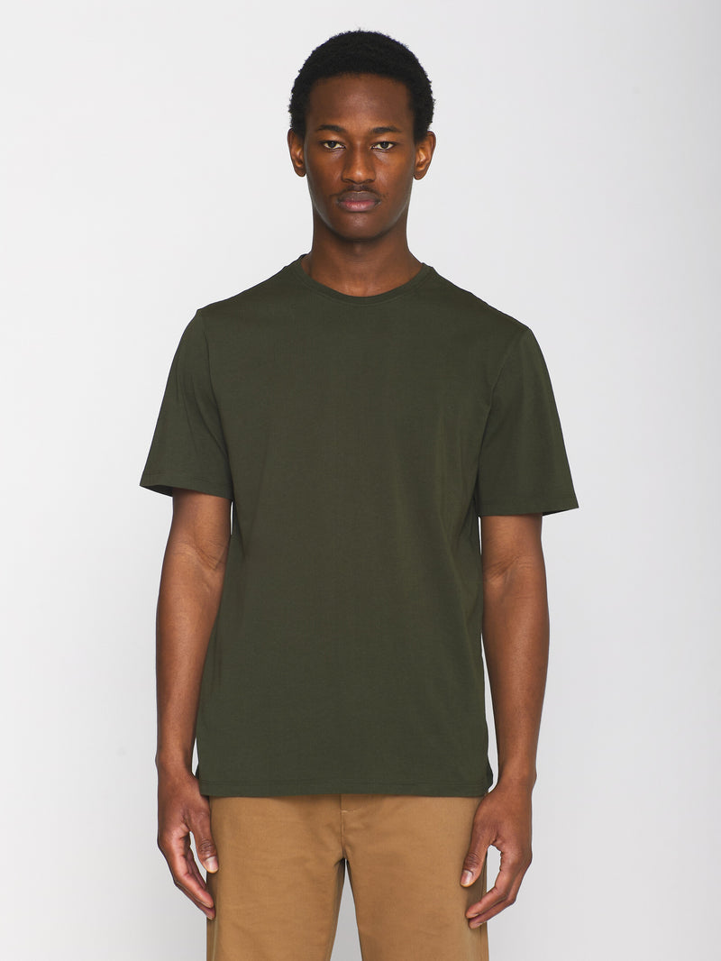 KnowledgeCotton Apparel - MEN Regular fit Basic tee T-shirts 1090 Forrest Night