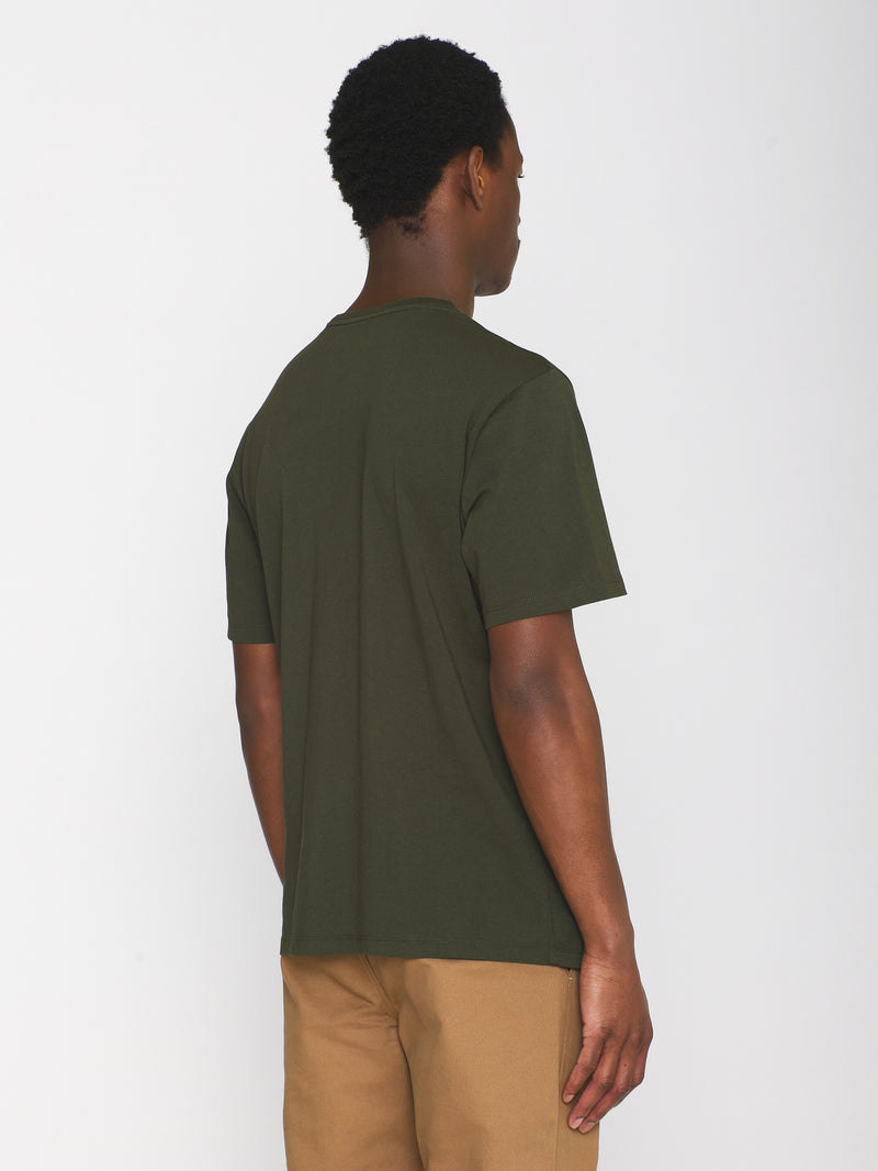 KnowledgeCotton Apparel - MEN Regular fit Basic tee T-shirts 1090 Forrest Night