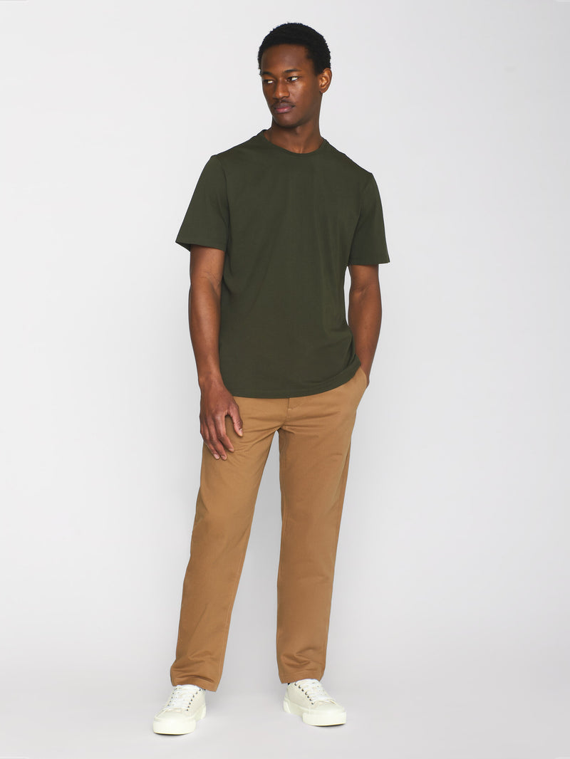 KnowledgeCotton Apparel - MEN Regular fit Basic tee T-shirts 1090 Forrest Night