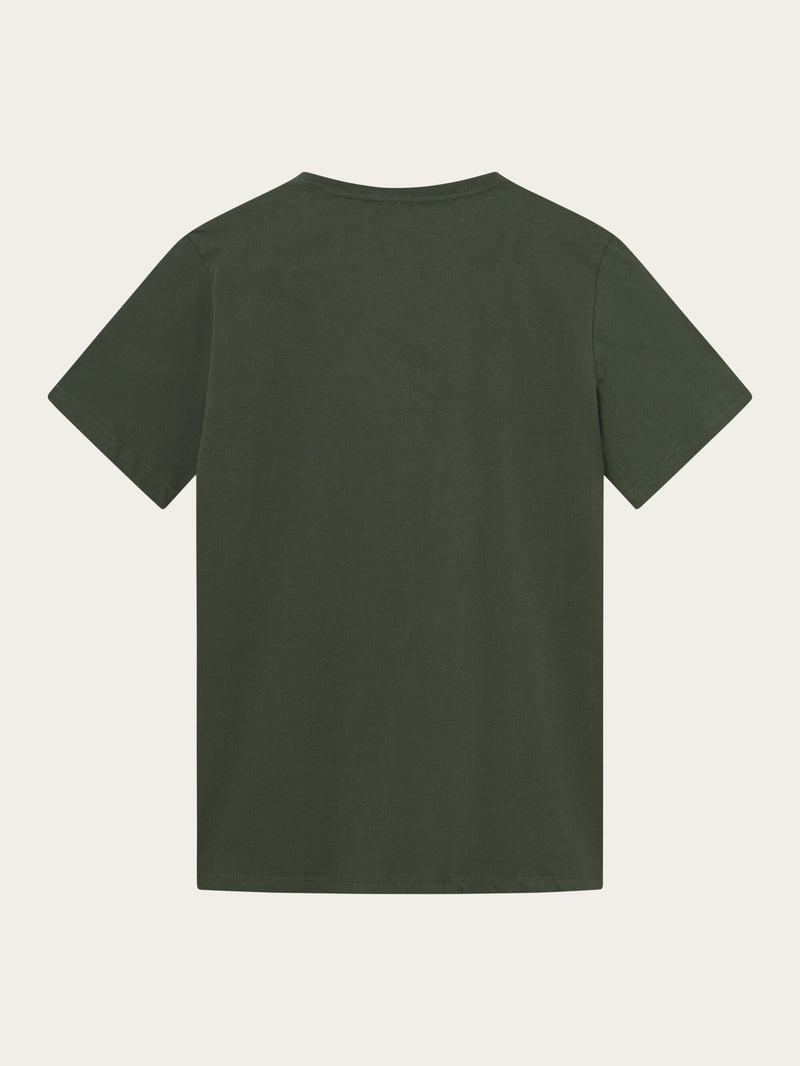 KnowledgeCotton Apparel - MEN Regular fit Basic tee T-shirts 1090 Forrest Night